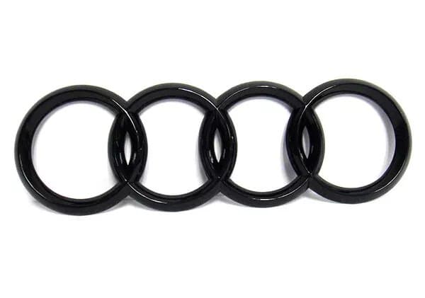 Sort Blank Bagklap Bagagerum Ring Badge Emblem til Audi A3 A4 S4 A5 A6 S 192x62mm