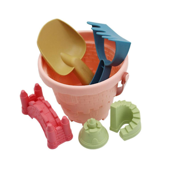 1 Set Sandleksaker Sommarstrandleksaker Roliga Sandleksaker Strandspel Leksaker Rosa 14.5X14.5CM Pink 14.5X14.5CM
