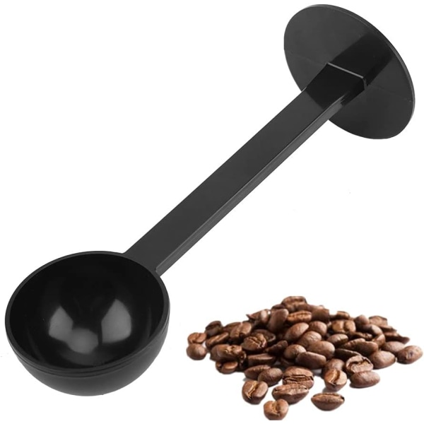 Multifunktionell kaffetampningssked i plast Återanvändbar stående kaffeskedar Kommersiellt hushållstillbehör