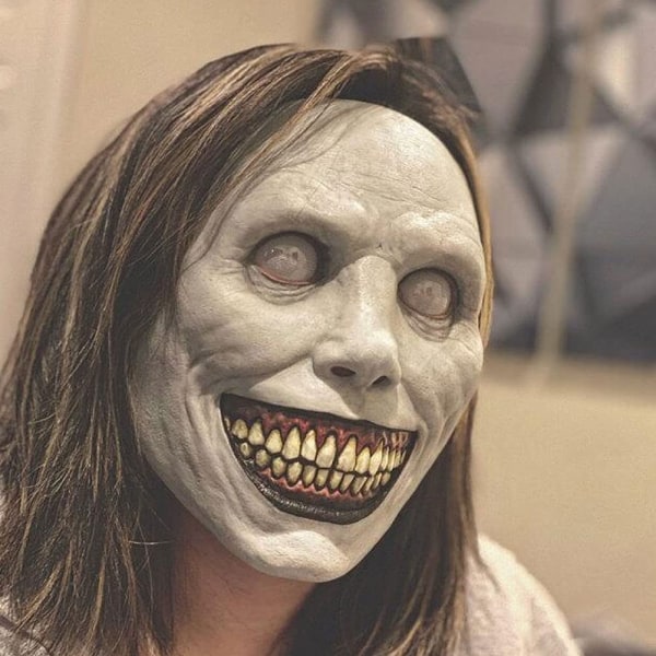 Halloween Smilende Dæmoner, Eksorcistmasker, Gysermasker, Voksen Gyser Halloweenmasker, Halloween Kostume Rekvisitter Skjolde