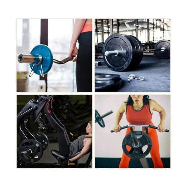 10-pack Dumbbell Clamps Compatible with Standard Dumbbells, Spring Lock Rings Compatible with Training, Strength Training
