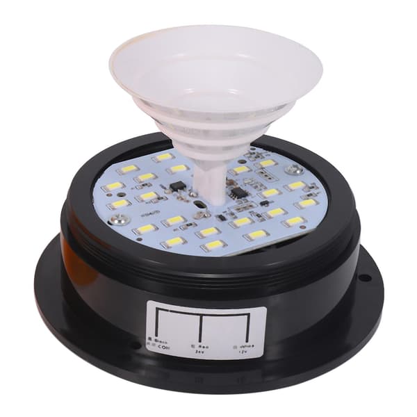 2 x ravfarvede LED-advarselsblinklys, nødblinklys, lastbil 12V 24V