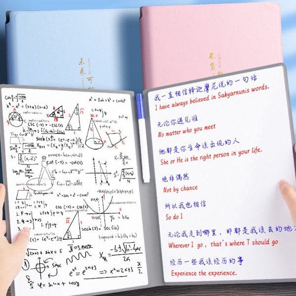 Whiteboard notesbog med whiteboardpen og viskelæderklud Whiteboard Pen Set Whiteboard Pen Set