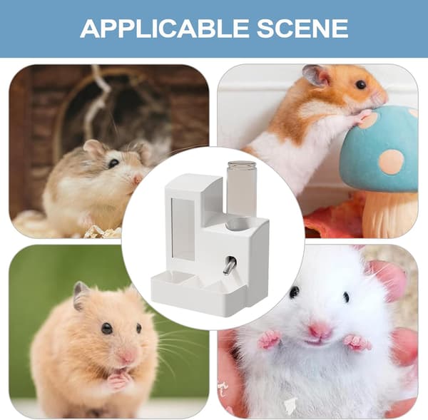 Hamster Vanddispenser, Automatisk Hamsterfoderautomat, Interaktiv Anti-tip Indendørs/Udendørs