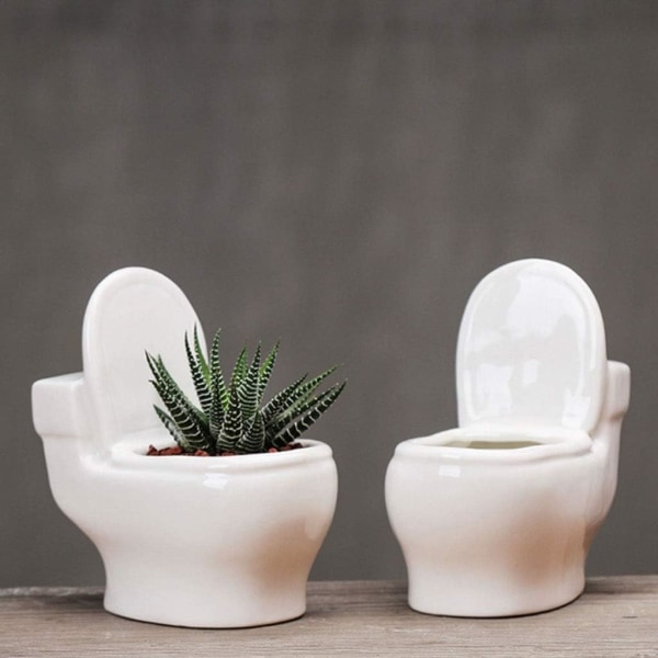 Toiletform Urtepotte Moderne Stil Keramik Keramik Blomster Sukkulent Kaktus Bonsai Urtepotte Mini Blomsterplante Indeholder