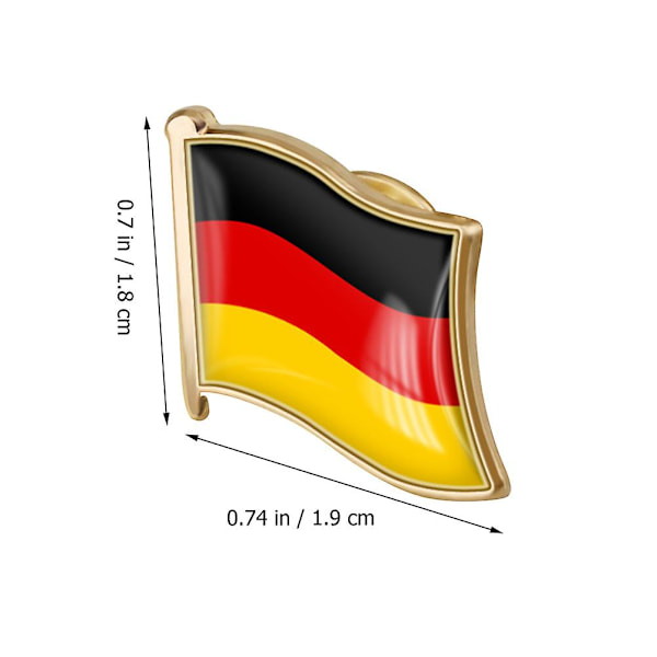 Brosch Män Pin Estetisk Tysk Flagg Brosch Kläder Brosch Tysk Flagg Pin Flagg Bröstnål Broscher