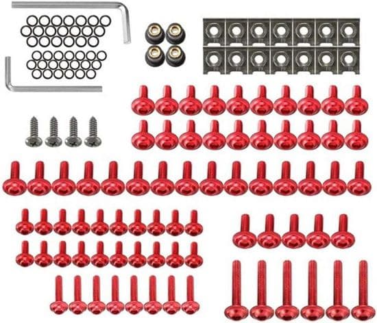 137-dele motorcykelkåbeboltkitsæt, hardwarekit, fastgørelsesskruesæt