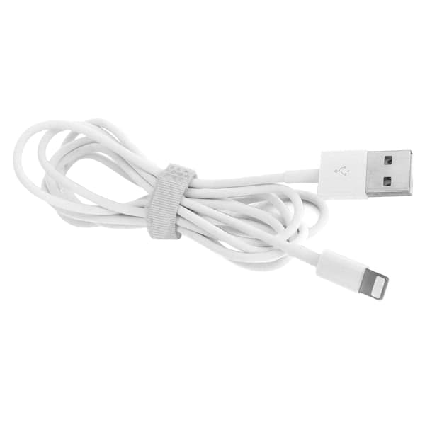 2-pak USB-opladerkabel Bærbart datakabel PVC-opladerkabel Kompatibel med iPhone 12 Hvid 0.1 0.1
