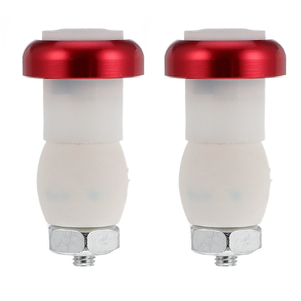 2 stk. Cykelstyr Singal Lampe Greb End Plug Led Sikkerhed Dreje Lys Rød