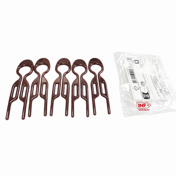 5 stk U-formede hårkammer, franske hårnåler for kvinner Dark coffee 19