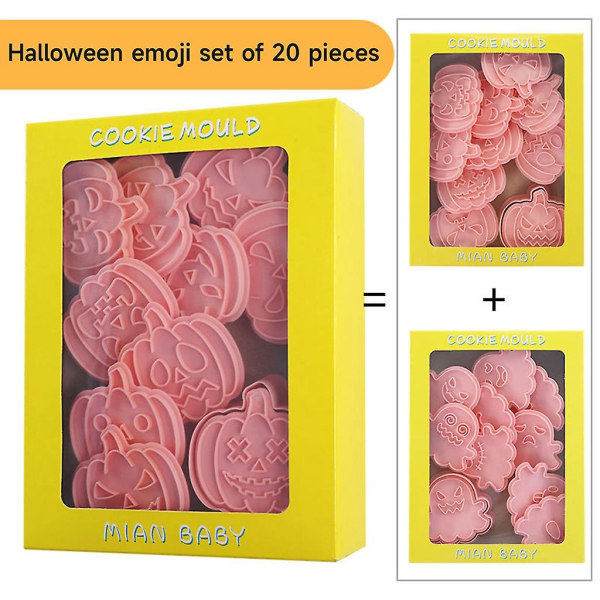 Cookie Frimærker Tegnefilm Halloween Collection Cookie Cutters Køkken Bageværktøj