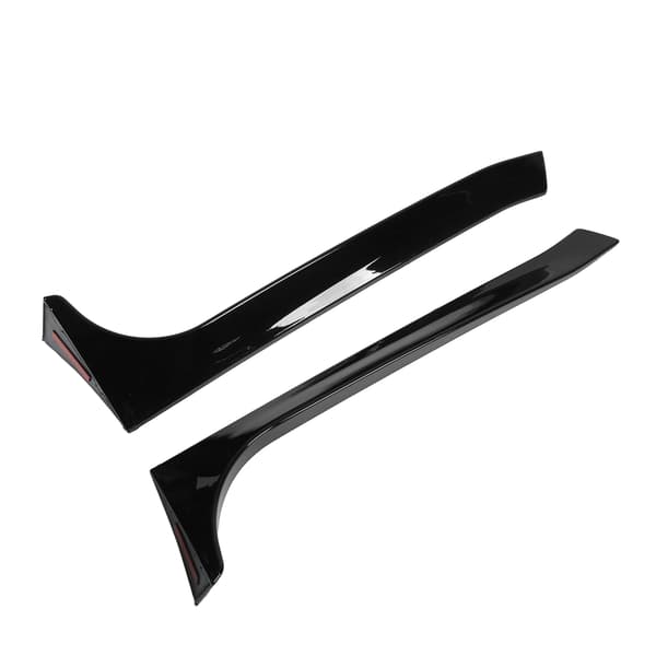 2nd REAR WINDOW Side Spoiler Gloss Black Left Right ABS Heat Resistant Replacement for GTR 2008-2013