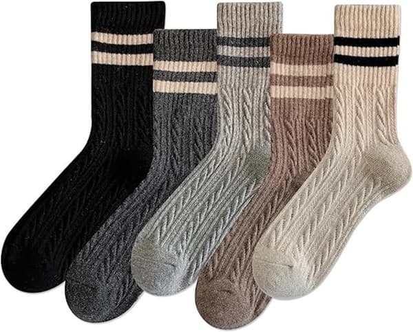 5 par strumpor - Damstrumpor - Innesockor - Damstrumpor Storlek 36/40 - Varma strumpor