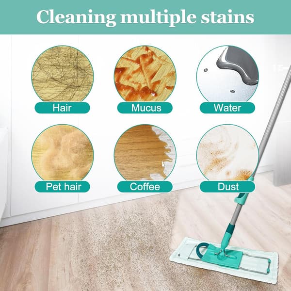 Microfiber Replacement Mop Pads for Leifheit Profi XL Micro Duo and Cotton Plus Floor Mops - 2-Pack Universal Fit for All Floors