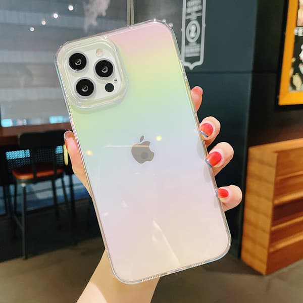 Laser Rainbow-deksel kompatibelt med iPhone 13 Pro Max 6,7 tommer