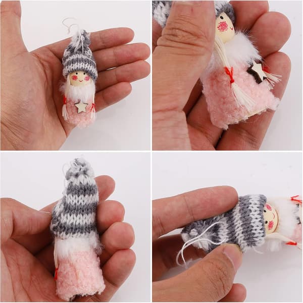 4 st Mini Christmas Tree Elf Doll Ornaments Home Decor