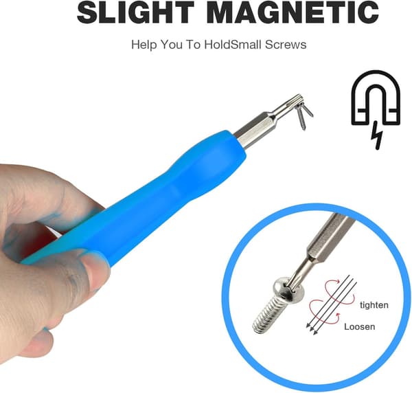 Screwdriver Set for CCTV Cameras for Battery and WiFi Access - Fits All CCTV Camera Models (Blue)