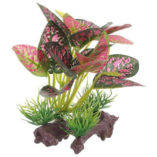 Akvariegræs Ornament Realistisk Falsk Vandplante Ornament Husholdnings Lille Akvarie Plantedekoration 12x9c