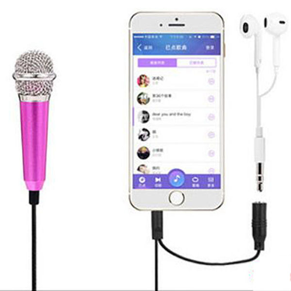 Mini Karaoke Kondensatormikrofon Til Telefon Computer Mini Mikrofon Coral