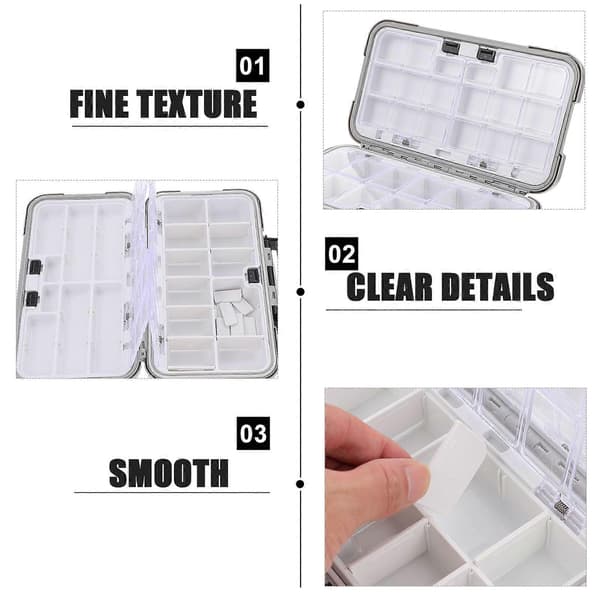 Fishing Accessory Box for Storage 2 Pcs Portable Fishing Hook Storage Box
