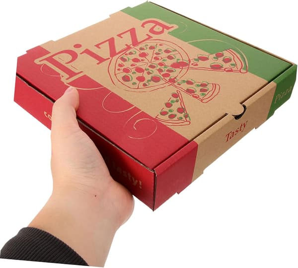 10 stk. papir pizzakasser til mad- og cafébrug, multifunktionelle opbevaringskasser til mad, egnede