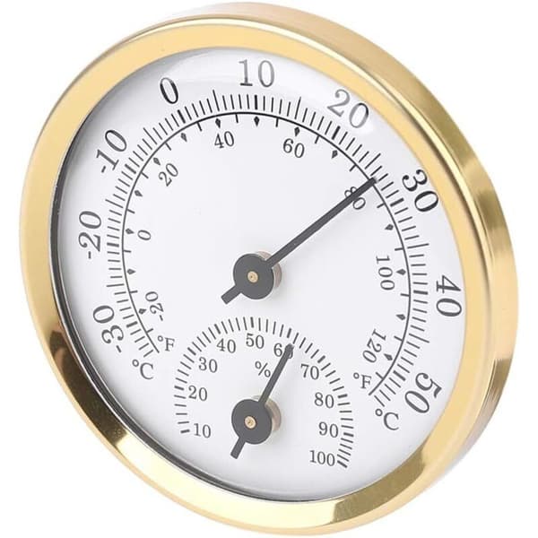 Ren Hvid Analog Indendørs Termometer Hygrometer Luftfugtighed Temperatur