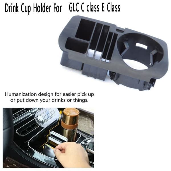 Car Center Console Storage Box Drink Tray Cup Holder Phone Organizer for GLC C E-Class