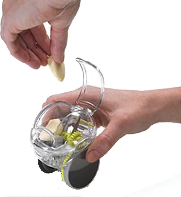 Garlic Press, Slicer, Garlic Crusher, Manual Crusher, Practical for Garlic, Kitchen Utensils