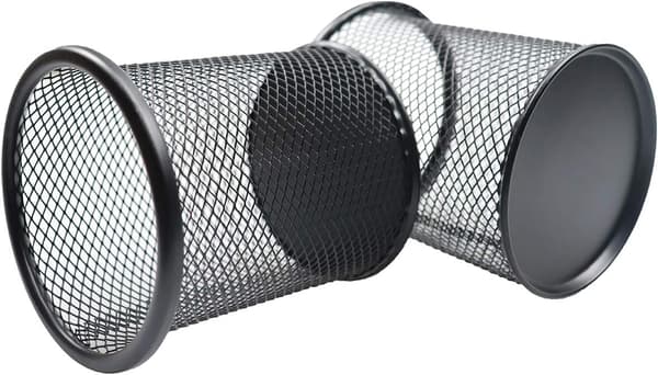 Penholder i net, metal penholder til skrivebordskontor