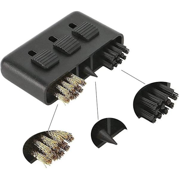 Golfklubbrensare, Borst för Rengöring av Spår, Bollskokit, Verktyg, Golfborste i Plast, Bekväm, Hållbar, Infällbar, Ficktillbehör, Present (4-pack)