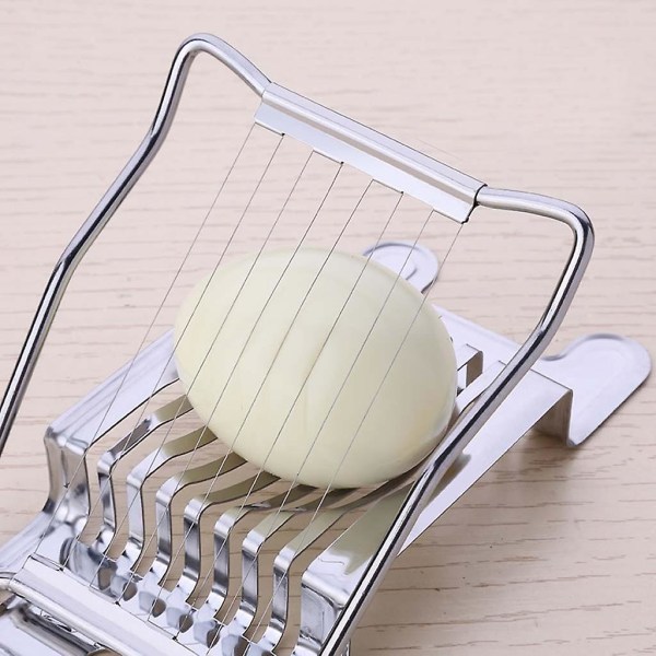 Äggkutter i rostfritt stål, äggdelare, skivare, Songhua-inlagda ägg, elegant multi-bladig delare, japansk