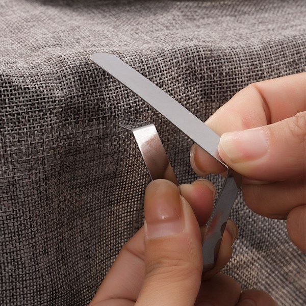 12 Pak Picnic Bordklemmer Fleksible Rustfrit Stål Dug Dæksel Klemmer Dug Holdere Ideel til Picnic