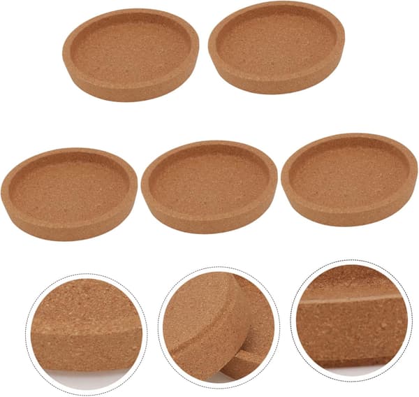 DIY Coaster Set Wooden Placemats Drink Coasters for Home Kitchen Cafe