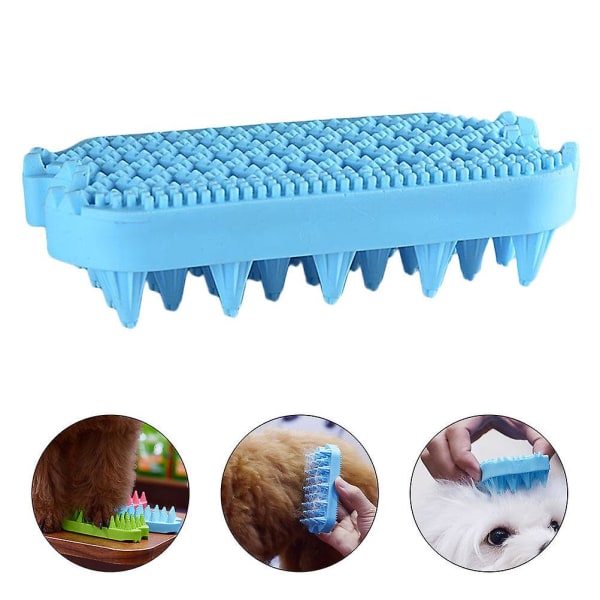 Deshedder Brush Hunde Kæledyr Besked Kam Hund Hårbørste Kæledyr Kam Hund Massage Hår Fjerningsværktøj Hund Kat Hår Fjerningsmiddel Blå 12X3.3CM Blue 12X3.3CM