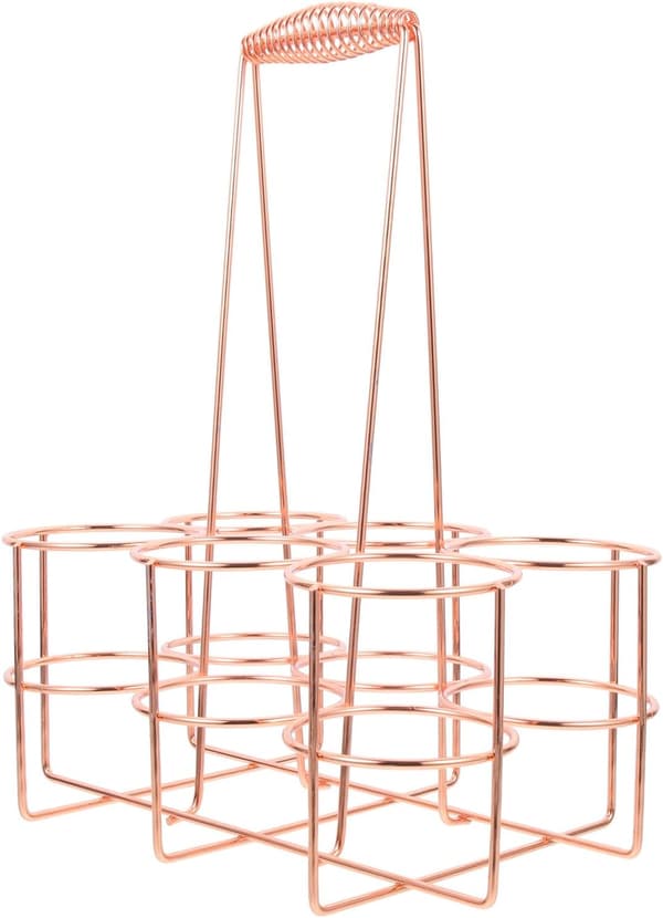Six Beer Cans at a Time Portable Wine Basket Iron Wire Wine Storage Rack