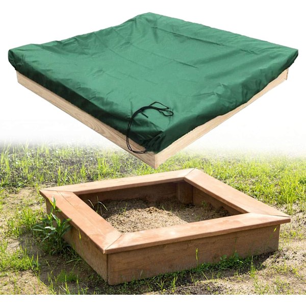 Hiekka-altaan kansi Neliö vedenpitävä hiekkalaatikon kansi vetoketjulla Työkalu pölytiivis Oxford-kangas hiekkalaatikko (200x200cm)
