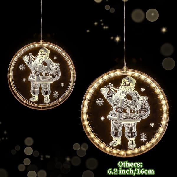 Christmas Decorative Window Lights, Christmas Indoor Window Lighting,