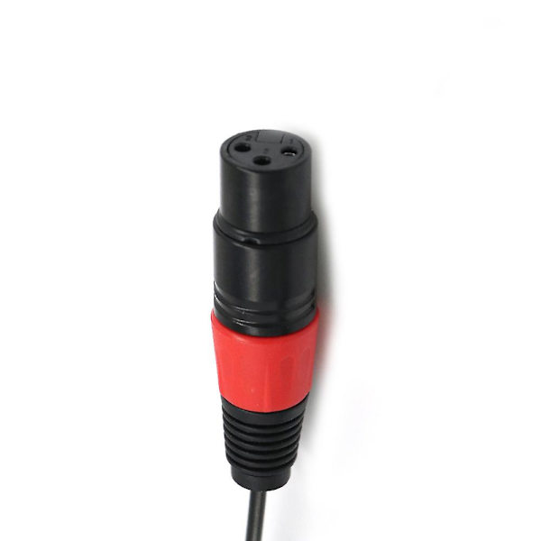 3-polet 2 XLR Hun til 3,5 mm 1/8' TRS Han Stik Stereo Lydkabel Adapterledning Sort