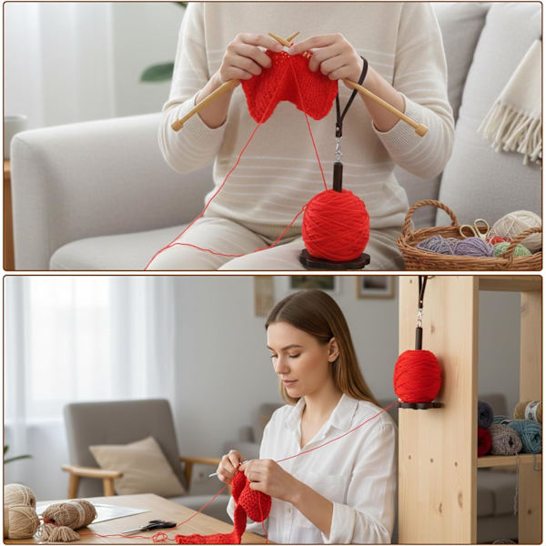 Håndleddsgarnholder, bærbar ball for