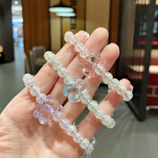 Hiussiteet Valkoiset Poninhäntäpidikkeet Helmi Hiussolmit Crystal Elastisen Hiusnauhat Joustavat Hiusnarut Hiusasusteet