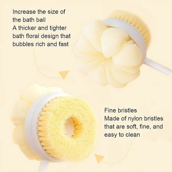 Multifunctional Shower Back Brush with Adjustable Shower Brush Shower Back Brushes
