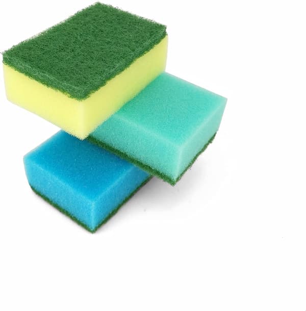 60-pack flerfärgade MIDI diskmaskinssvampar, 75x50x28mm
