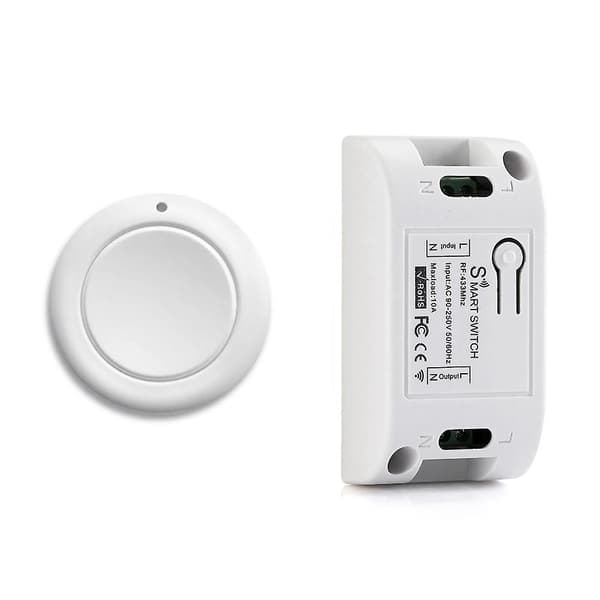 Wireless Light Switch RF 433 MHz Remote Control AC 110V 220V Receiver Push Button Bedroom Ceiling[qb]