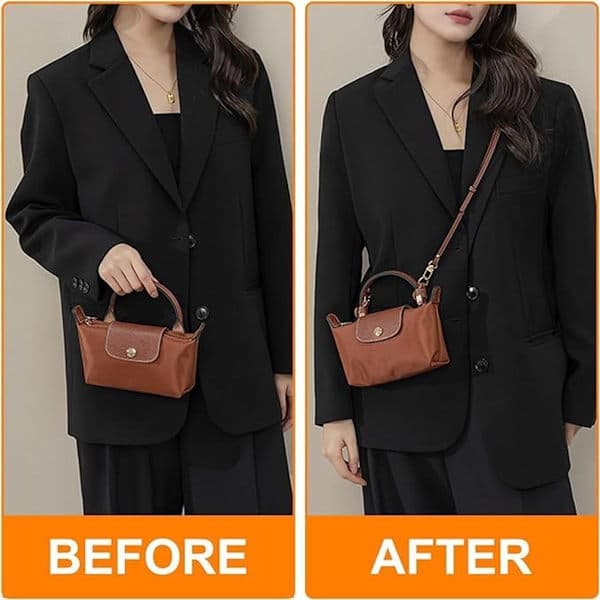 Shoulder Strap No Punching Required Crossbody Strap 120cm Adjustable Foldable Strap Wallet Strap Adjustable Strap DIY Strap for Mini Shoulder Bags