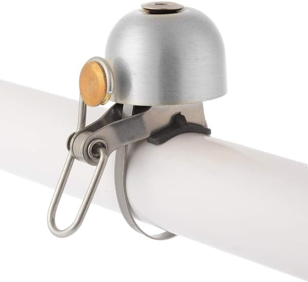 Cykelklocka, cykelhorn för 22-36 mm styre (silver)