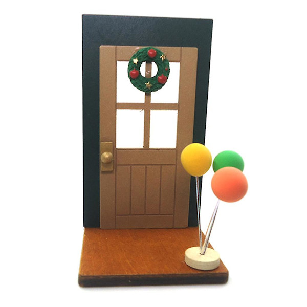 1:12 Nukenukketalon Ilmapallooviri Joulukoriste Miniatyyrinukketalon Kalusteet Tarvikkeet DIY-Skenaarioasettelu Mini Satu Puutarha Deko