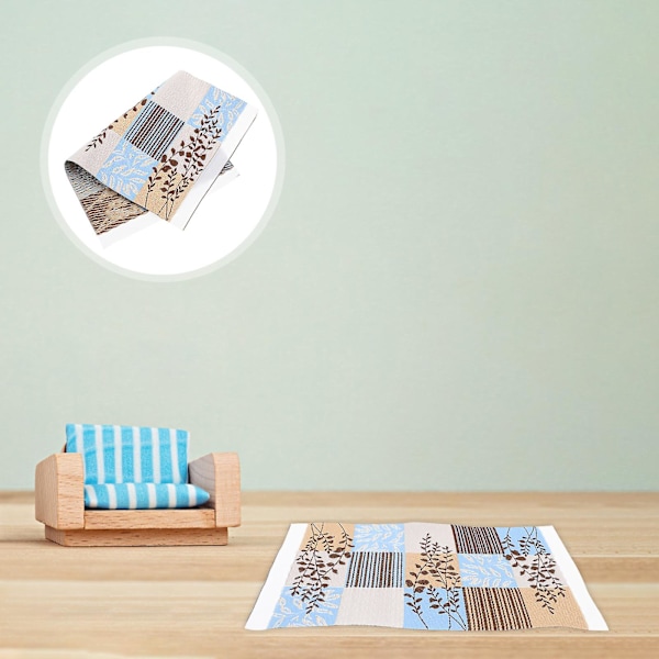 Hjemmedekorasjon Dukkehustappe Minihus Teppe Miniatyr Dukkehustappe Mini Dukke