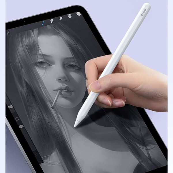 Pen tip set compatible with Apple Pencil, 6-piece set for sketching and note-taking – silent tips (2.0, 3.0, 3.5, bullet, 2B needle tube, 2B) with storage box 20