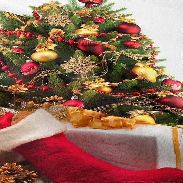 Christmas-themed tapestry Christmas tree decorative wall hanging