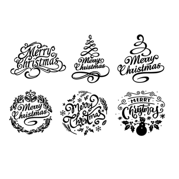 Christmas Transparent Silicone Stamp Transparent Christmas Rubber Stamp Stamping ToolClear